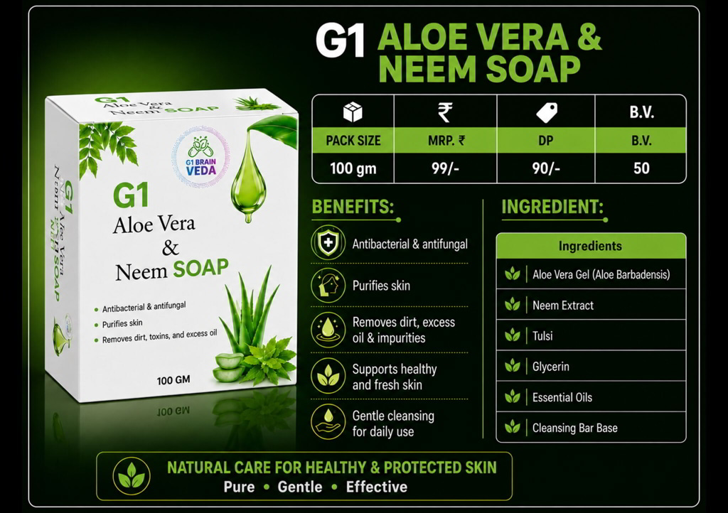 G1 Aloe Vera & Neem Soap